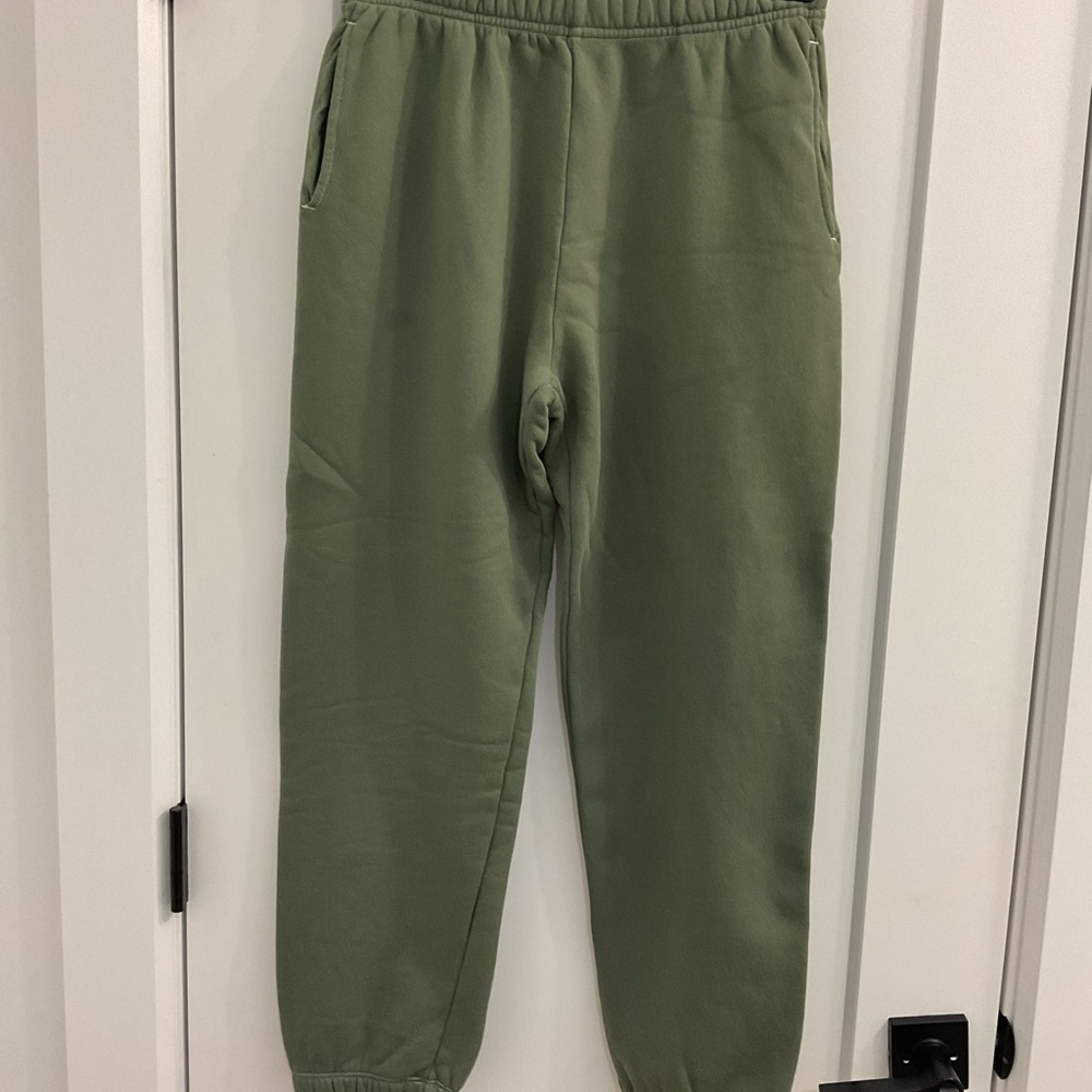 Velvet by Graham & Spencer Green Track Pants Relaxed Fit